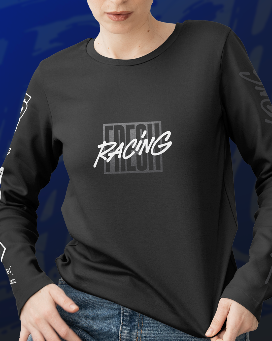 картинка Лонгслив FRESH RACING командный от магазина Одежда+