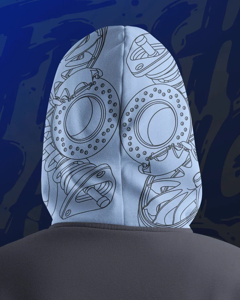 картинка Толстовка серо-голубая от магазина Одежда+