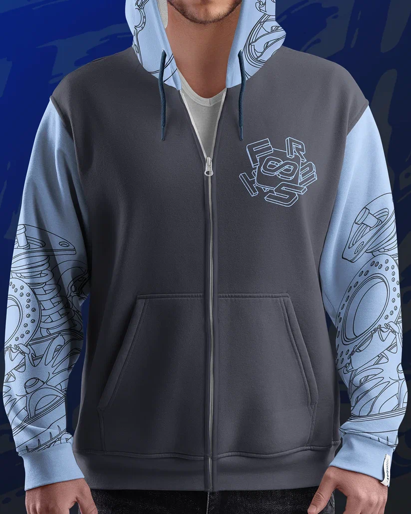 картинка Толстовка серо-голубая от магазина Одежда+