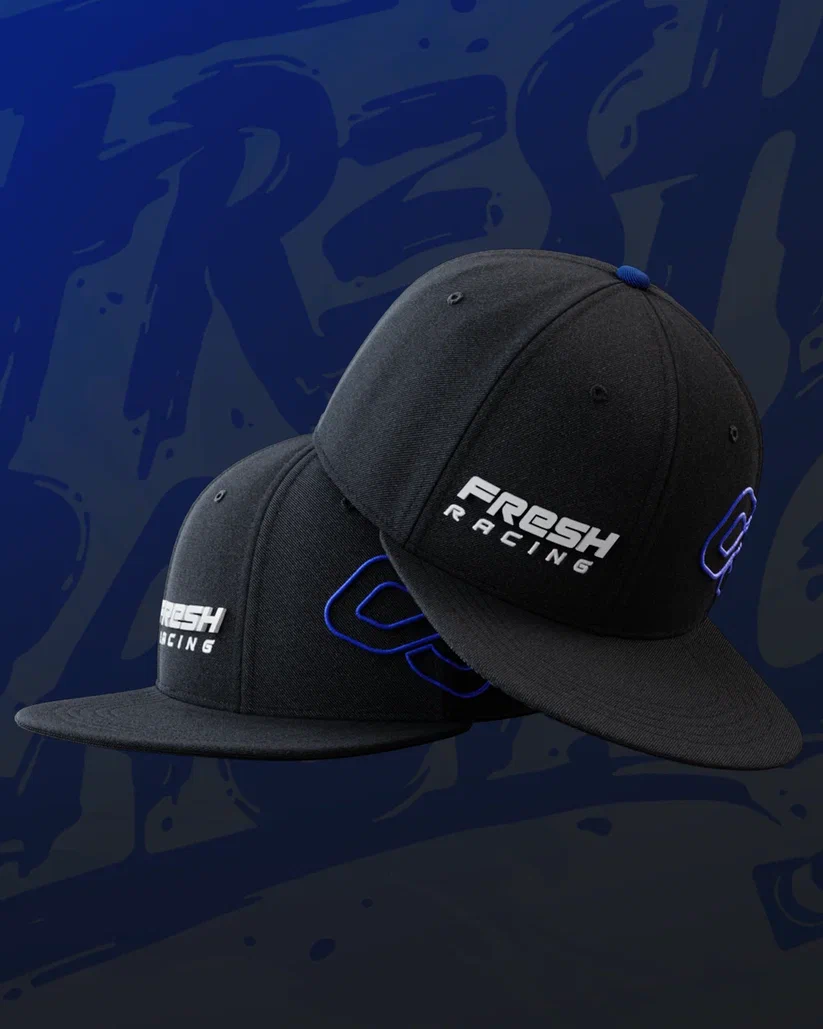 картинка Кепка черная снеп FRESH RACING от магазина Одежда+